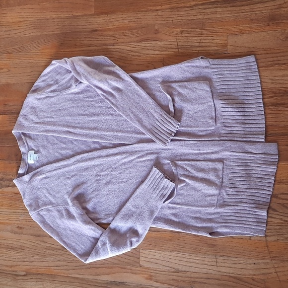 Old navy long line cardigan mauve small - Picture 1 of 3